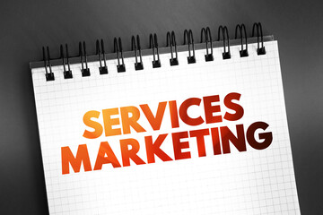 Services Marketing - form of marketing that businesses that provide a service to their customers...