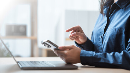Using smartphone social media. Smart phone application. Online shopping smart phone. Search web. Text message phone. E-business. Online messaging.