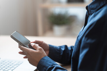 Using smartphone social media. Smart phone application. Online shopping smart phone. Search web. Text message phone. E-business. Online messaging.