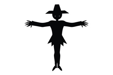 scarecrows vector icon silhouette
