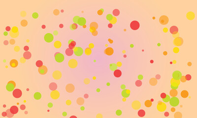 Abstract background featuring colorful circles with varying opacity and shades of yellow green red and orange creating a vibrant festive and playful feel ideal for design projects