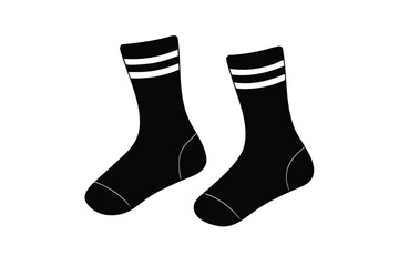 socks vector icon silhouette