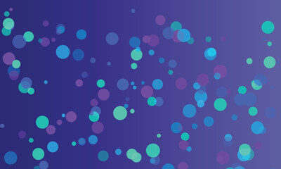 Abstract Background with Colorful Circles Floating on a Deep Blue Purple Gradient for Creative Designs and Modern Wallpapers Celebrating Digital Art and Festive Moods