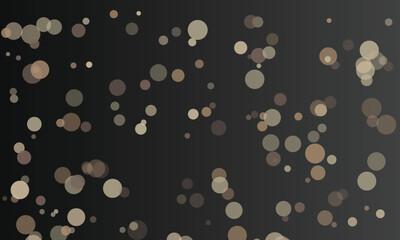 Abstract Blurred Circles on Dark Background Creating a Bokeh Effect Perfect for Decorative Projects and Wallpaper Design with Muted Brown and Beige Tones