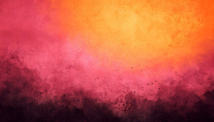 Fototapeta premium pink orange shine colour gradient difficult summary historical past shine bright light and glow template empty area grainy noise grungy texture