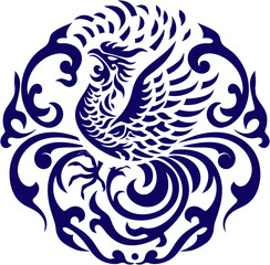 Fototapeta premium Chinese Phoneix Logo 3