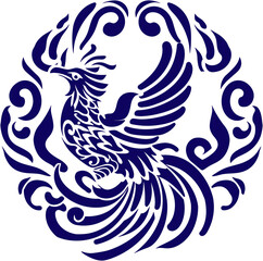 Chinese Phoneix Logo 7 