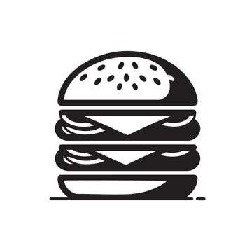 "Burger icon vector illustration"