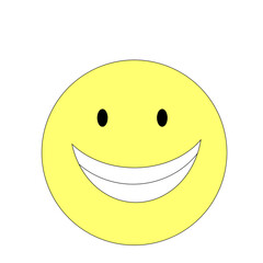 明るい笑顔のスマイリーフェイス
