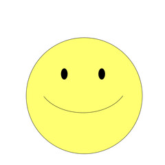 シンプルな笑顔マークのイラスト