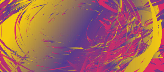 Abstract colorful background with splashes.