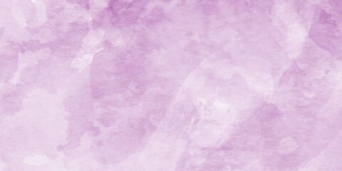Fototapeta premium Abstract purple watercolor texture on white paper creating decorative artistic, with subtle rainbow pastel hues, purple watercolor design with delicate watermarks.