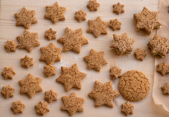 Homemade Gluten-Free Sugar-Free Star Cookies with Pear Sweetener and Pistachio Cream Filling