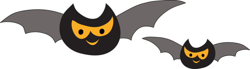 Halloween Bat Character Illustration / 할로윈 박쥐 캐릭터 일러스트