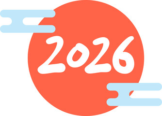2026 New Year Lettering Illustration / 2026년 새해 글씨 일러스트