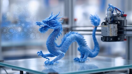 blue dragon 3d printing process