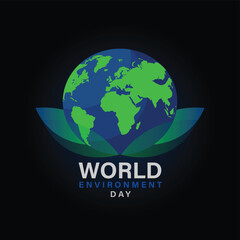 World Environment Day Logo Eco Friendly Vector Design