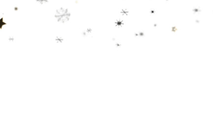Festive winter background with snowflakes and stars. Perfect for holiday cards, websites, and more.