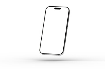 Clean, minimalist smartphone mockup. Perfect for app presentations, website designs, and mobile technology marketing.