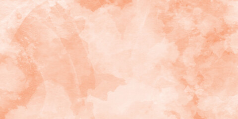 paint stain orange watercolor generative, abstract orange watercolor paint splash or smoke cloud frame on a transparent background, soft textured on wet white paper, calm abstract painting.