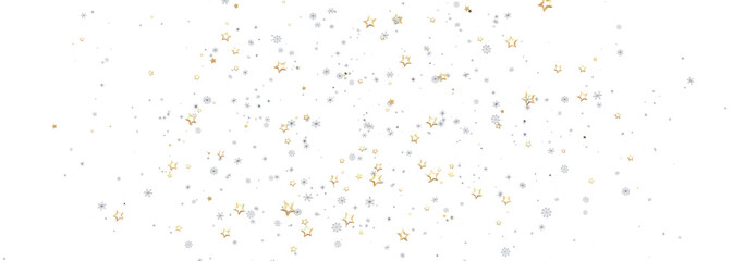 Sparkling background with gold and silver stars. Perfect for holidays, celebrations, and more.