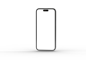 Clean, minimalist smartphone mockup. Perfect for app presentations or website designs.