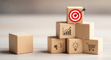 Obraz premium Goal success growth and progress inspire achievement and strategic business objective focus