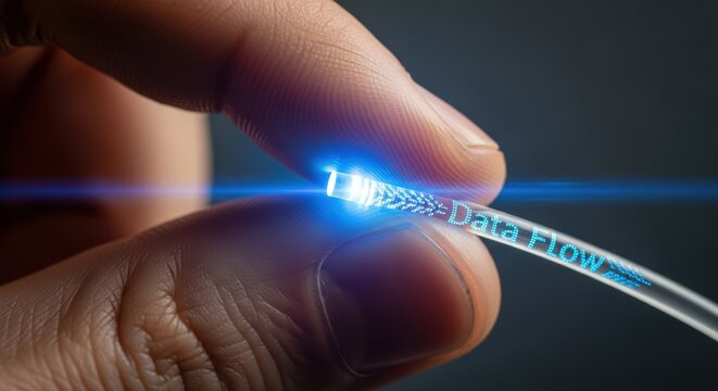 Data and technology enable smooth communication and rapid transmission information through networks