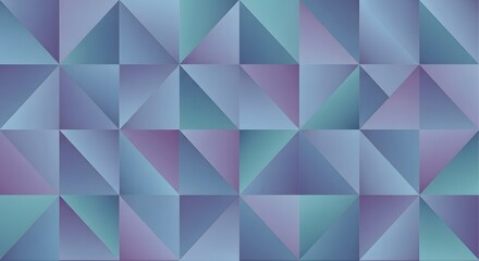 Abstract geometric pattern featuring a repeating design of triangles in shades of blue and purple.
