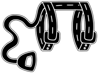 leash illustration animal silhouette dog logo pet icon puppy outline canine lead walk cute doggy domestic accessory care equipment shape holding vector graphic background