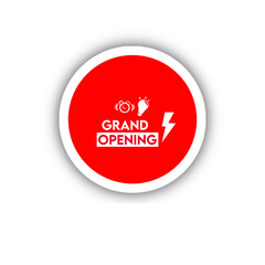 Grand Opening sale banner art and illustration