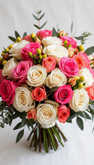 wedding bouquet of roses