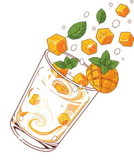 Fantasy Lassi with Magical Yogurt Swirls