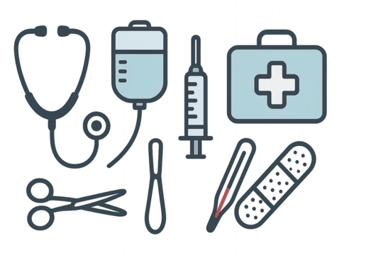 medical icons set