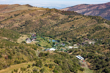 Fototapeta premium view of the village of granada spain