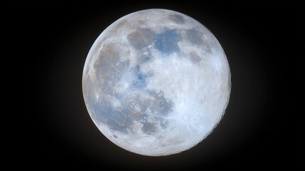 Fototapeta premium crater. The moon's rugged surface shines in stark detail against the vast darkness of space, a celestial marvel. STEM education sheets.