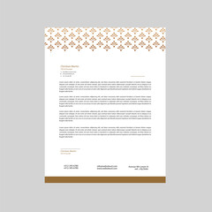 Contemporary Abstract Royal Luxury Letterhead Vector Print-Ready PostScript