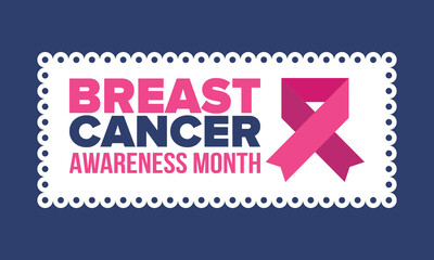 Breast Cancer Awareness Month. Pink october. Pink ribbon. Woman healthcare. Celebrate annual. Medic concept. Girl solidarity. Cancer prevention. Female disease. Poster, banner and background. Vector