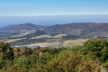 Naklejka premium view from the top of the mountain