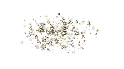 Sparkling star confetti. Perfect for holidays, celebrations, and festive designs.
