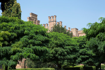 Ukraine, Chernivtsi, Metropolitan Residence on a sunny spring day