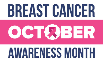 Breast Cancer Awareness Month. Pink october. Pink ribbon. Woman healthcare. Celebrate annual. Medic concept. Girl solidarity. Cancer prevention. Female disease. Poster, banner and background. Vector