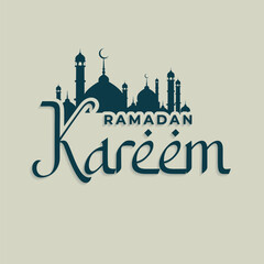 Sophisticated Abstract Ramadan Kareem Papercut Wishes Background Print-Ready PostScript