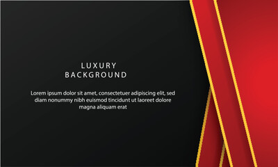 Stylish Abstract Luxury Red Banner Elegant Background EPS Vector Format