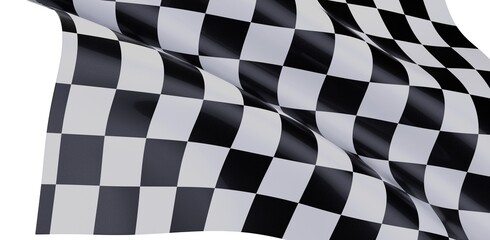 Fototapeta premium High-quality checkered flag image. Perfect for racing, sports, competition, victory, and finish line concepts.