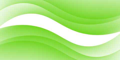 Abstract green banner background. Graphic design banner pattern background template with dynamic curve shapes, vector