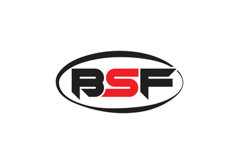 BSF Abstract Modern Lettermark Logo Design.