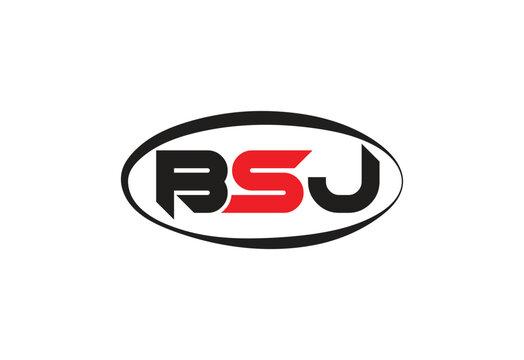BSJ Abstract Modern Lettermark Logo Design.