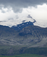 mountains and glacier in Iceland