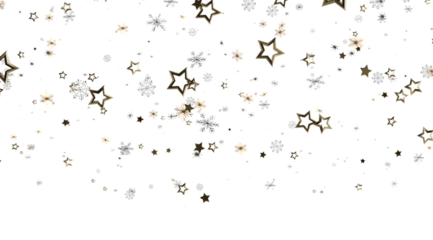 Elegant winter background with sparkling stars and snowflakes. Perfect for holidays, celebration, and winter themes.